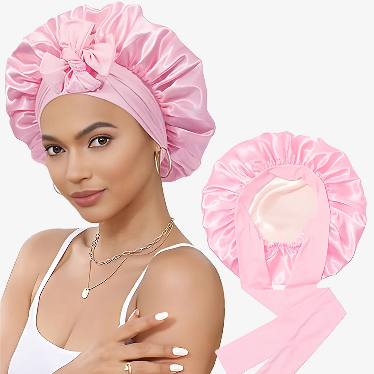 Bonnet en satin